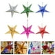 thumbnail image 3 of Pantalla de lámpara colgante de Navidad, farol de papel con forma de estrella, pantalla de lámpara plegable de papel con forma de estrella, 6 uds., 3 of 8