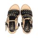 thumbnail image 4 of Sandalia De Plataforma Para Mujer Color Negro Con Estoperol Platonia JULIETA-01-NEGRO, 4 of 5