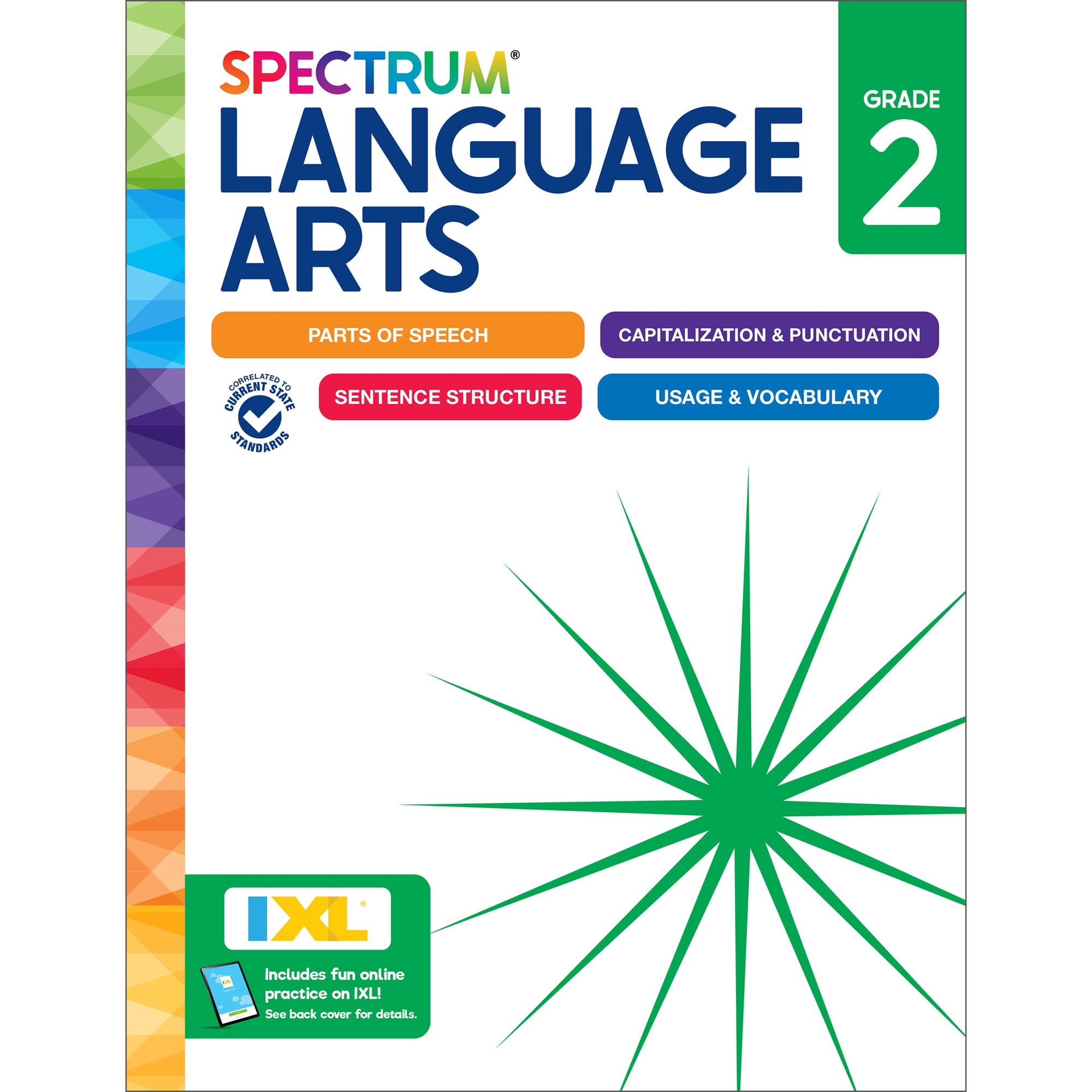 Spectrum Language Arts Workbook (192 pages) Grade 2