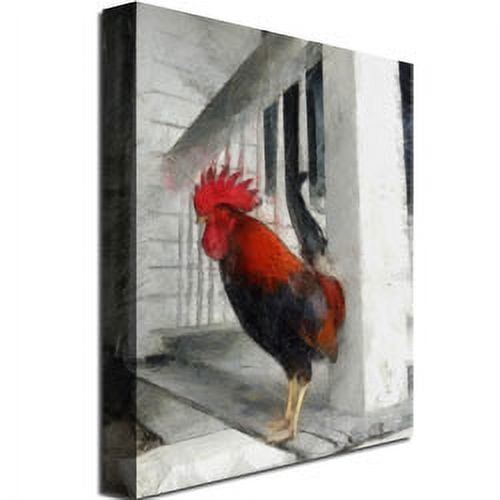 Trademark Fine Art "Key West Rooster" Canvas Art by Michelle Calkins
