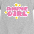 thumbnail image 2 of Instant Message - Anime Girl Fitted Short Sleeve Graphic T-Shirt, 2 of 5