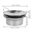 thumbnail image 2 of LNGOOR 1 Set Of Stainless Steel Camping Pot Metal Pan For Cooking Household Kitchenware Campfire Cooking Equipment Double Ear Pot Household Kitchenware, 2 of 8