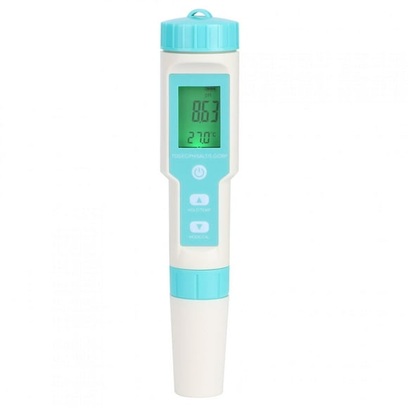 ZPSHYD Pen Type Water Quality Testing Meter, 7 in 1 Multifunction Pen Type Water Salinity PH TDS EC ORP Tester for Water Quality