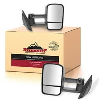 Trail Ridge Tow Mirror Manual Textured Black Pair Set for Silverado Sierra New TR00023