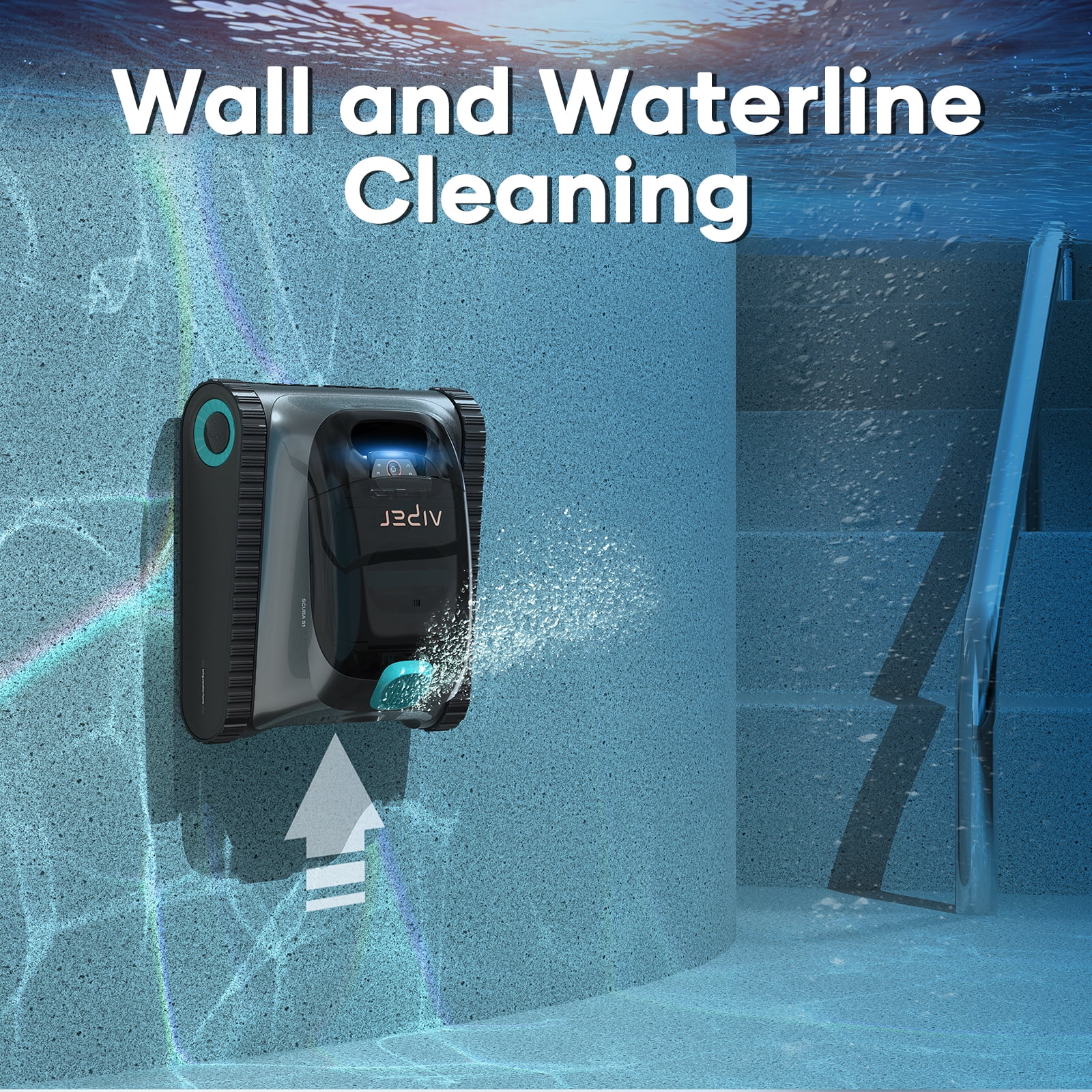 Aiper  S1 Cordless Pool Vacuum Robotic Pool Cleaner Wall Climbing Floor Waterline