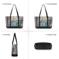 thumbnail image 6 of FORMRS Canvas Laptop Tote Bag for Women with 15.6" Computer Compartments Shoulder Handbag, Green Window Sea, 6 of 7
