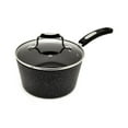 thumbnail image 1 of Starfrit The Rock 1.4L (1.5Qt) Non-Stick Saucepan with Lid, Durable Forged Aluminum, Oven Safe, PFOA Free, Dishwasher Safe, Black, 1 of 8