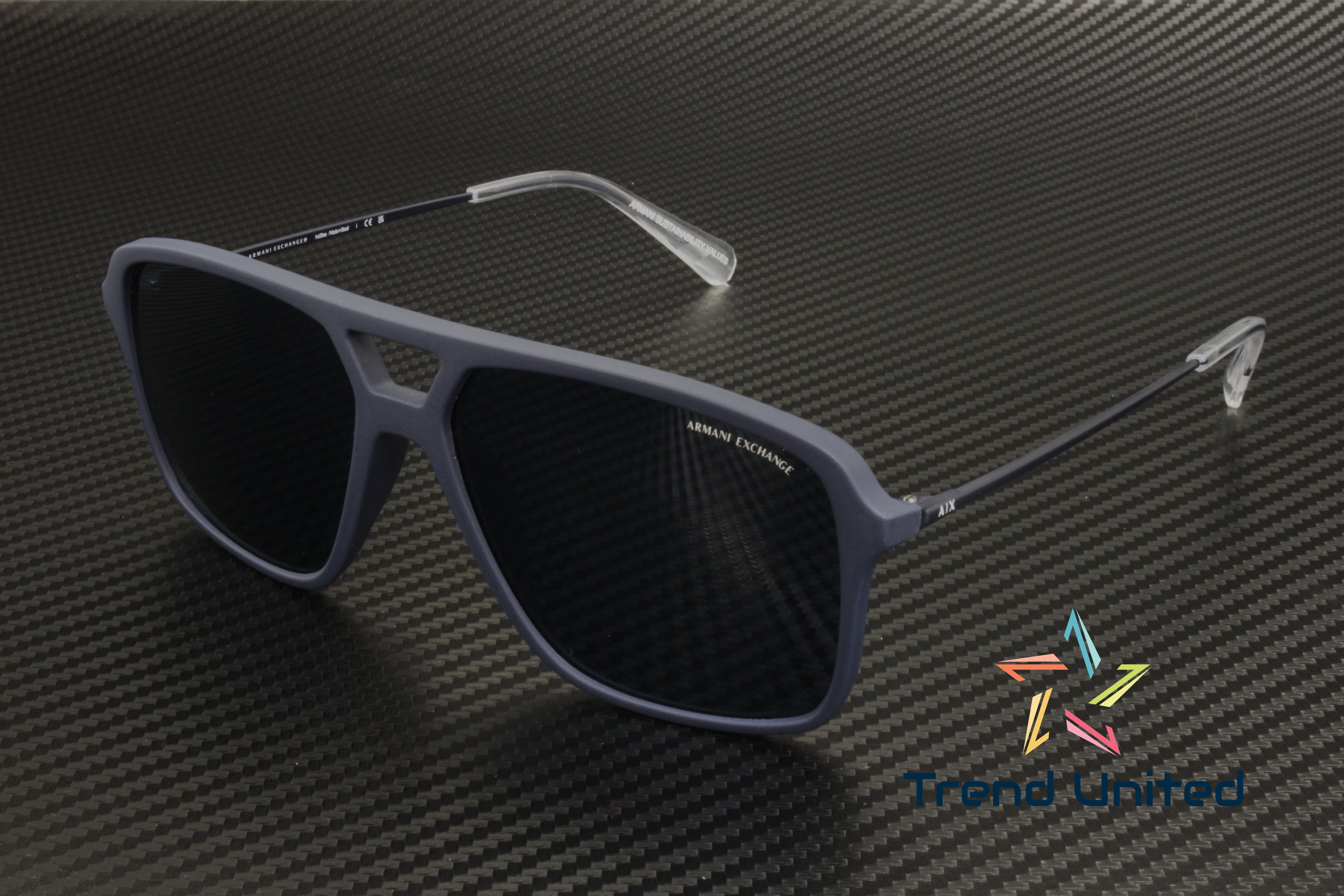 ARMANI EXCHANGE AX4128SU 812287 Matte Black Dark Grey 55 mm Men's