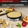 thumbnail image 3 of Jumbo Crepe Maker 12” Electric Crepe Maker with Non-Stick Plate  Cool-Touch Base, Precision Temp. Selection, & Indicator Lights Includes T-Shaped Batter Spreader & Wooden Spatula, 3 of 7