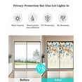 thumbnail image 4 of Window Privacy Film, Fall Botanical Leaves UV Sun Blocking Window Tint Film Heat Control One Way Blackout Window Film, Blue Orange Brown Eucalyptus Retro Rustic Non Adhesive Static Cling 19.6x39.3 In, 4 of 7