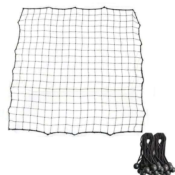 100*100cm Replacement Soccer Rebounder Net Soccer Rebounder Net Soccer Rebounder Net Bounce Back Kickback Football Practice Training Aid (1 net+20 elastic ropes)