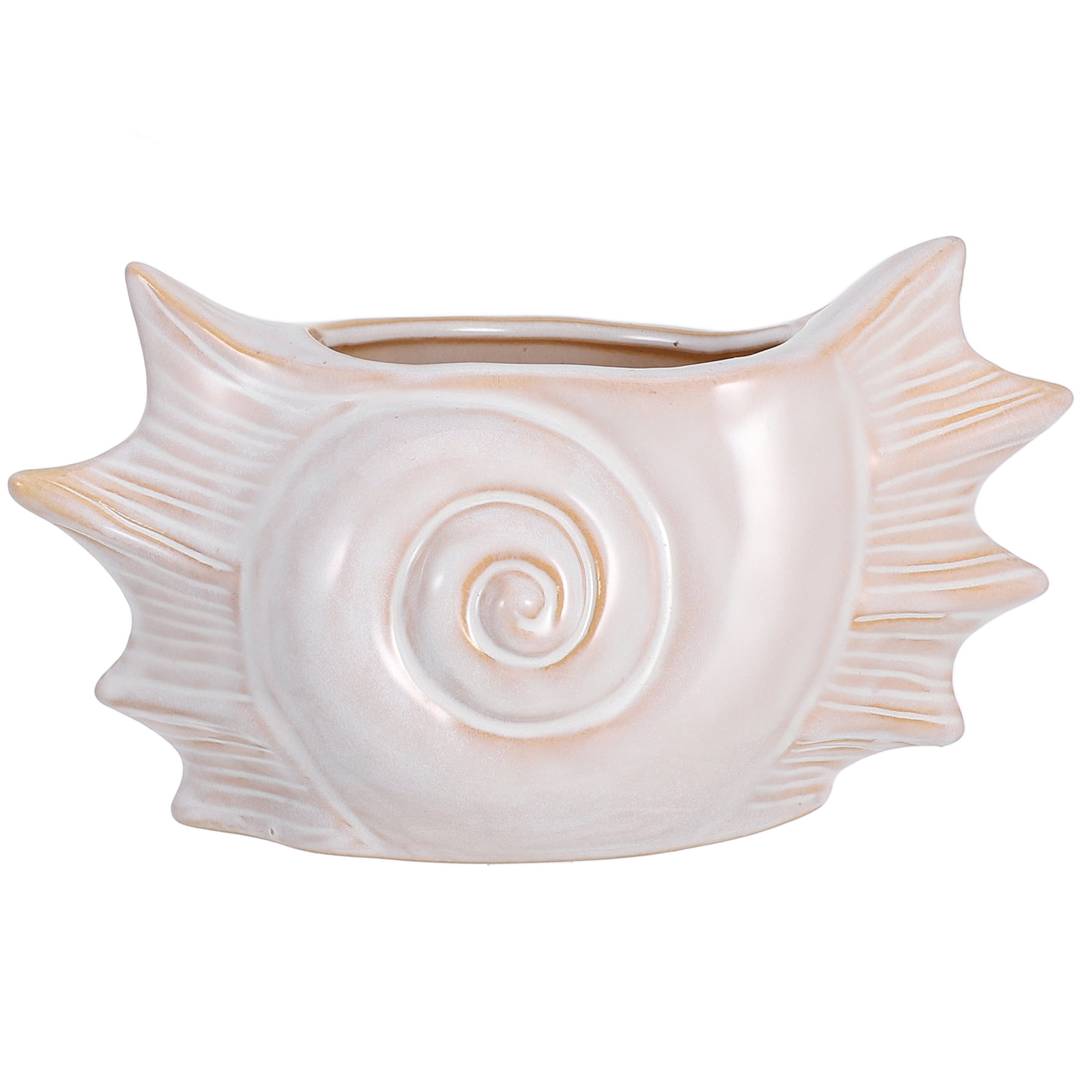 Sea Shell Pot For Plants Planter Decorative Vase Flower Pot Ceramic Planter Ceramic Pot For Plants Ocean Series Ceramic Planter For Succulent Plants
