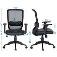 thumbnail image 6 of VECELO L-Shaped Computer Desk and Chair Set, Writing Desk For Home Office, Black, 6 of 11