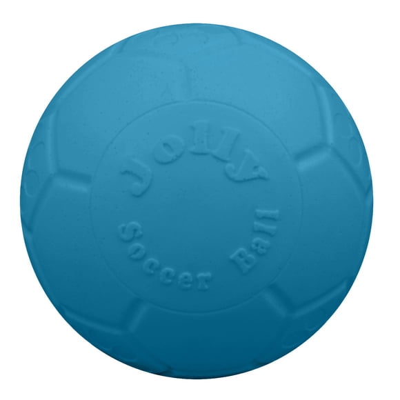 Pelota de fútbol Jolly Pets Dog Toy, tamaño mediano, azul océano, 15 cm