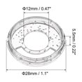 thumbnail image 2 of Discos de encuadernación de plástico Uxcell de 28 mm, discos de expansión encuadernados, anillos de carpeta, blanco brillante, paquete de 22, 2 of 6