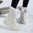 thumbnail image 5 of YOURDIARY Womens Winter Snow Boots Waterproof Warm Walking Shoes Mid-Calf Hiking Booties Faux Fur Lining, 5 of 9