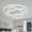 White, variant on Dawn Whisper 24’’ Modern Ceiling Fan Creative DIY Shape Low Profile Timing Reversible with Light and Remote