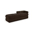 thumbnail image 3 of Meridian Furniture Kennedy Brown Faux Shearling Teddy Fabric Bench, 3 of 14