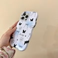 thumbnail image 3 of Black Gradient Butterfly Love Heart Bow Soft  for iPhone Case (White,iPhone 15), 3 of 6