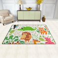 thumbnail image 3 of SKYSONIC Lightweight Soft Area Rugs Cute Animal in Jungle Pattern Floor Mat for Kids Playing Room Hardwood Floor Living Room Nursery Rugs, 60x39 in, 3 of 6