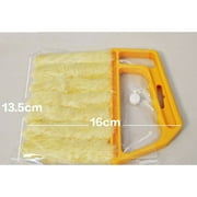 OPKALL Microwave Cleaner Venetian Blind Cleaner Air Conditioner Duster Cleaning Brush yellow