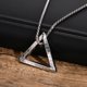 thumbnail image 5 of Stylish Amulet Norse Viking Necklaces for Men Waterproof Stainless Steel Triangle Pendant Collar with 55/60/70cm Box Chain, 5 of 5