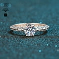 thumbnail image 3 of 1 Carat Moissanite Diamond Wedding Band 925 Sterling Silver Infinity Promise Moissanite Engagement Ring Bridal Sets For Women, 3 of 6