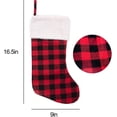 thumbnail image 2 of Christmas Stockings Red And Black Plaid Christmas Stockings Ornament, 2 of 4