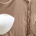 thumbnail image 4 of ZyeKqe Nightgowns for Women Built in Bra Nightdress Short Sleeve Loungewear Button V Neck Sleep Shirts Loose Comfy Sleepwear, 4 of 6