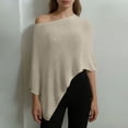 thumbnail image 6 of APEXFWDT Summer Ponchos for Women Lightweight Mesh Sheer Cover Up Off the Shoulder Cape Top Vacation Outfits, 6 of 8