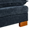 thumbnail image 3 of 3 Chenille With Double Lounge, Blue, Pu Fabric, 500 Lbs Potent Load Lounge Chair , Firm Load-bearing, 3 of 3