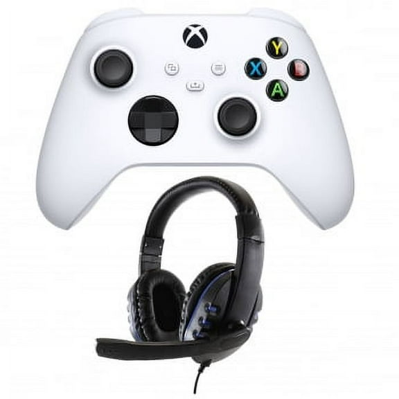 Xbox Series X/S Controller in White with Headset