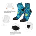thumbnail image 5 of Naloa Starry Sunflower Dreamscape Ankle Socks for Women Non Slip Socks No Show Socks Classic Low Cut Casual Socks Casual Socks, 5 of 7