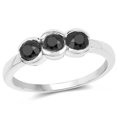 thumbnail image 1 of 1.16 Carat Genuine Black Diamond .925 Sterling Silver Ring QJ Model, 1 of 3
