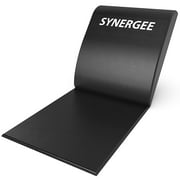 Synergee Black Core Mat Ab Mat Abdominal Mat Sit-Up Pad - Abdominal Trainer Mat For Sit Up Routines And Six Pack