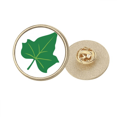 thumbnail image 1 of Birch Cartoon Art Deco Fashion Round Metal Golden Pin Brooch Clip, 1 of 3