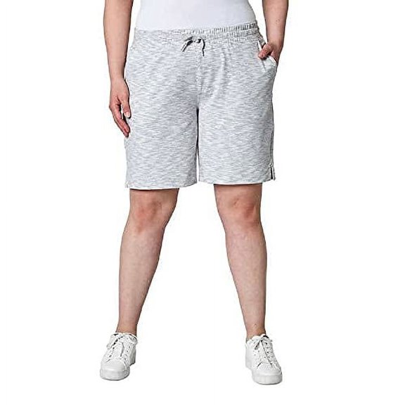 Mondetta Women's Performance Bermuda Short (Light Grey Combo, S)