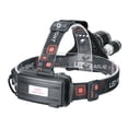 thumbnail image 4 of Linterna frontal recargable, linterna frontal ultrabrillante de 900 lúmenes con 4 modos, la mejor linterna frontal LED para correr, acampar, pescar, andar en bicicleta, hacer senderismo, etc., 4 of 4
