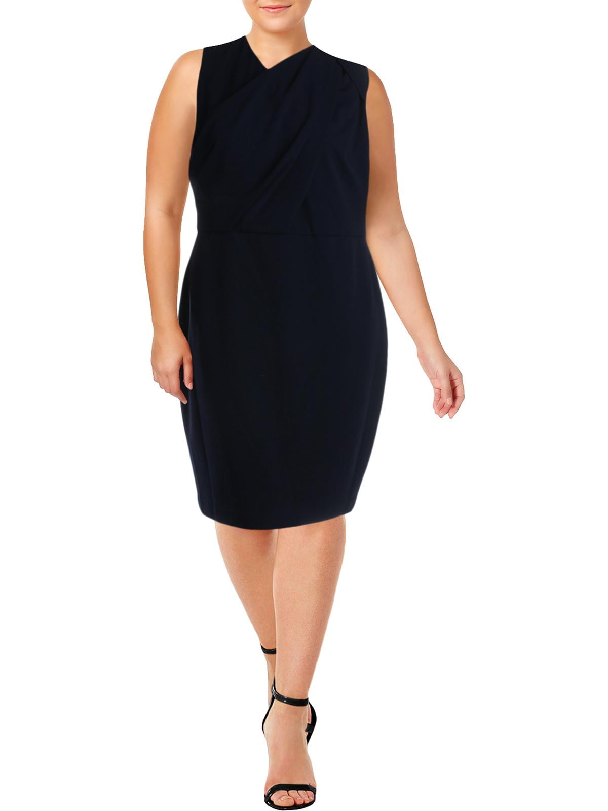 lauren ralph lauren ruched crepe dress
