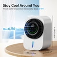 thumbnail image 3 of weibbin Portable Desktop Air Cooler with Negative Ion, 3 Speed Touch Control Oscillating, 3 of 5