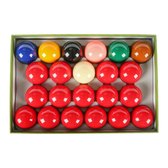 ASKA SB01A Ensemble de Balles de Snooker Grade A - 22 Balles de Piscine Régulières de Qualité Supérieure 2-1/4 Pouces avec 15 Rouges et 6 Couleurs de Pointage