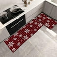 thumbnail image 6 of Merry Christmas Kitchen Mats Set of 2 Red Buffalo Plaid Kitchen Rugs Set Snow Flake Xmas Kitchen Mats for Floor Cushioned Anti-Fatigue Kitchen Mat Kitchen Decor Floor Mats, 6 of 6