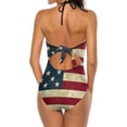 thumbnail image 4 of NICKSUN Maillot de Bain une Pièce pour Femmes Contrôle du Ventre Maillot de Bain Modeste Col en V, 4 of 9
