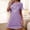 Purple, variant on Blmnix Moo Moos for Women Nightgown Sleepshirts Valentine Cotton Nightgowns Sleep Shirt Above-the-Knee Crew Neck Short Sleeve White Ladies Nightgowns,L