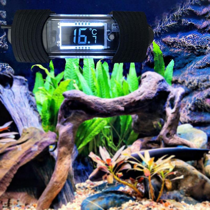 Fish Tank Thermometers Aquarium Electronic Tool for Glass Terrarium Regular