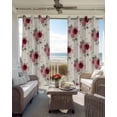 thumbnail image 3 of Pink Spring Floral Blackout Curtains 90 Inch Length 2 Panels Set for Living Room Bedroom, Farmhouse Flowers Modern Art Privacy Window Treatment Thermal Insulated Black Out Drapes 52"x90", 3 of 8