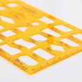 thumbnail image 4 of K Resin Flow Chart Symbol Drafting Template Ruler Stencil Measuring Tool Student 4358, 4 of 6