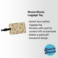 thumbnail image 2 of Peaches And Cream Wallpaper Faux Leather Travel Luggage Tag, 2 of 7