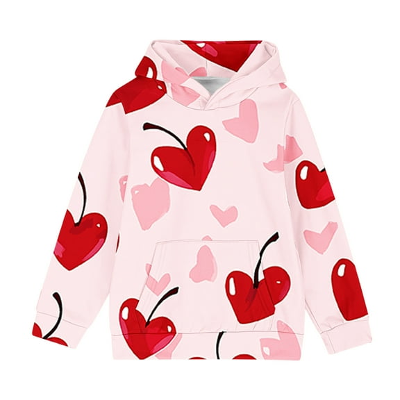 Qingpeng Toddler Unisex Casual Sweatshirt Boys Girls Loose Long Sleeves Pullover Print Hoodie Shirt with Pocket