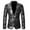 Silver, variant on Yaoyar Mens Casual Floral Print Blazer Dress Slim Fit Prom Party Host Stage Dress Suit Jacket for Men Blue S